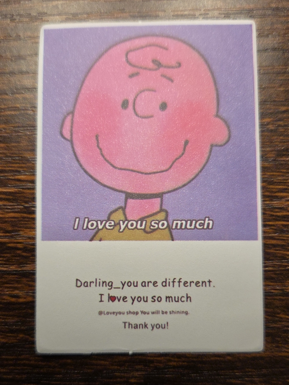 I Love You So Much Pink Charlie Art Print Sticker -